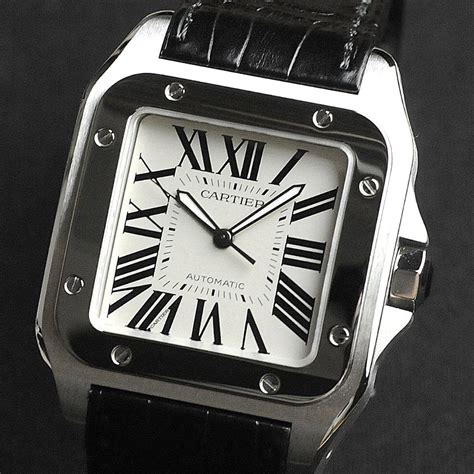 cartier santos 100 watch large model